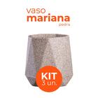 Kit 3 Vasos Mariana Pedra Terrano