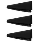 Kit 3 Veda Porta Adesivo Pvc Preto 90 Cm Ajustavel Contra Poe