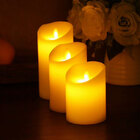 Kit 3 Velas Led Flame Moving Em 3 Tamanhos - Yazi