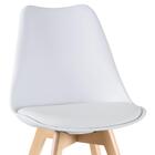 Kit - 3 X Banquetas + 6 X Cadeiras Estofadas Leda - Branco