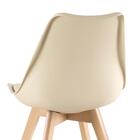 Kit - 3 X Banquetas + 6 X Cadeiras Estofadas Leda - Nude