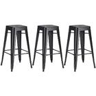Kit - 3 X Banquetas Altas Iron Tolix - Industrial - Vintage -