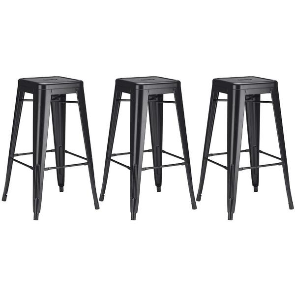 Kit - 3 X Banquetas Altas Iron Tolix - Industrial - Vintage -