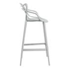 Kit - 3 X Banquetas Altas Masters Allegra - Cinza Claro