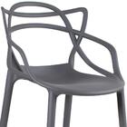 Kit - 3 X Banquetas Altas Masters Allegra - Cinza Escuro