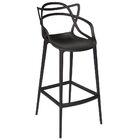 Kit - 3 X Banquetas Médias Masters Allegra - 66 Cm - Preto