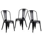 Kit - 3 X Cadeiras Iron Tolix - Preto - Semibrilho