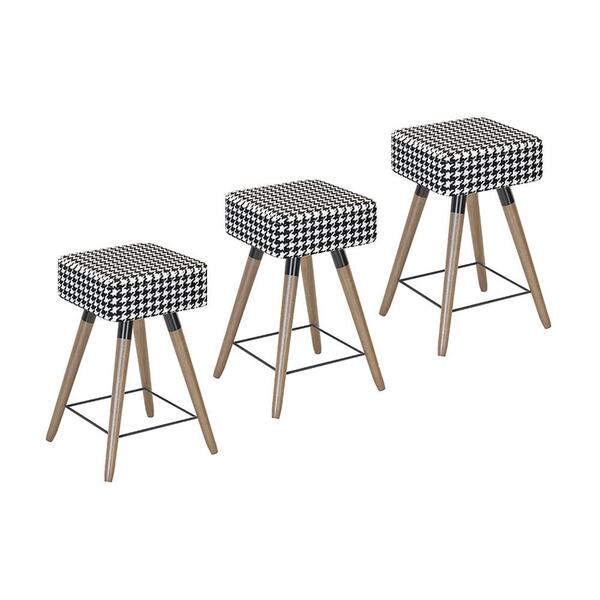 Kit 3 bancos Baixo Rio 50 Cm - Salaone