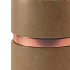 Kit 3 puffs Decorativo Redondo Porto Em Couríssimo - Salaone