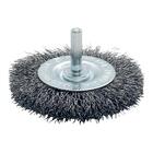 Kit 3un Escova De Aço Ondulado Circular Haste 75x10  - Pequi