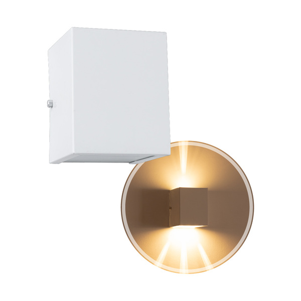 kit 3x Arandela de efeito 4 fachos externa e interna - branca