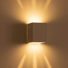 kit 3x Arandela de efeito 6 fachos branca + led 5w 3000K Bivo