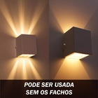 kit 3x Arandela de efeito 6 fachos branca + led 5w 3000K Bivo