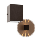 kit 3x Arandela de efeito 6 fachos marrom luminária externa e