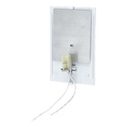 KIT 3X Arandela Frisada Policarbonato p/ área Externa e Inter