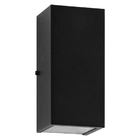 Kit 3x Arandelas Duplo Facho Longo Preta + Lâmpada Led Gu10 6