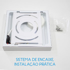 kit 3x Painel Plafon Led 15w Luminária Sobrepor 14x14cm Branco