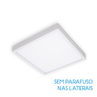 Kit 3x Painel Plafon Led 22w Luminária Sobrepor 20x20cm Branco
