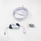 kit 3x Painel Plafon Led 6w Luminária Sobrepor Redondo Branco