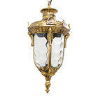 KIT 3X Pendente Colonial Alumínio Vintage Retro Ouro Velho St