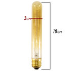 Kit 3x Pendente Metal Maciço Vintage Preto + Filamento de Car