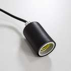 Kit 3x Pendente Tubo Cilindro Alumínio Preto + Filamento Carb