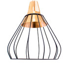 Kit 3x Pendente Vou Aramado Metal Bella Iluminação Preto / Co