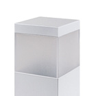 Kit 3x Poste luminária para jardim balizador 50cm E27 branco