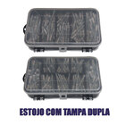 Kit 400 Rebites + Estojo Organizador Dupla Tampa + Brocas