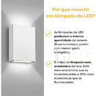 Kit 40 Arandela 2 Fachos Uso Externo Interno Led 4w - Branco