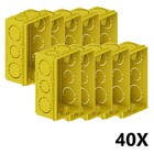 Kit 40 Caixa De Luz Embutir 4x2 Parede Reforçada Tigre