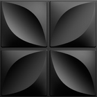 Kit 40 Placas 3d Pvc Preto Decoração Revestimento Premium De