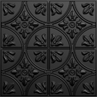 Kit 40 Placas 3d Pvc Preto Decoração Revestimento Premium De