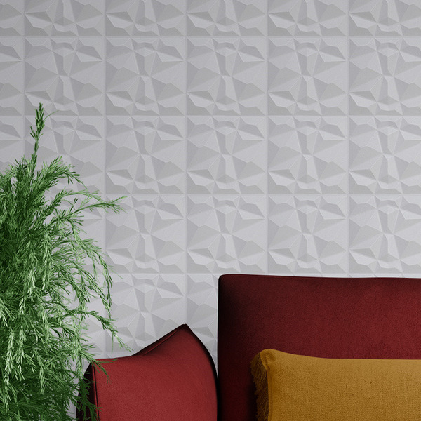 Kit 40 Placas Pvc 3d Revestimento De Parede Diamante Decorati