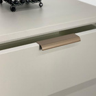 Kit 40 Puxadores Para Móveis Wave Reto Alumínio Ouro Envelhec