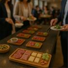 Kit 40 Tábuas Teca Bandeja Restaurante 20x10cm Petisqueira M