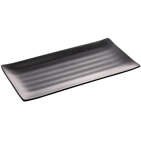 Kit 40 Travessas Pratos Sushi Comida Japonesa Melamina Preto