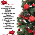 Kit 44 Peças Enfeites Natalinos Variados P/ Árvore De Natal V