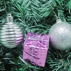 Kit 44 Peças Tubo Natalino Árvore De Natal Rosa E Prata 5cm