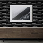 Kit 44 Placas 3d Pvc Preto Decoração Revestimento Premium De