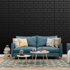 Kit 44 Placas 3d Pvc Preto Decoração Revestimento Premium De