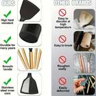 Kit 44 Utenslios De Cozinha Silicone E Madeira Antiaderente P