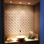 Kit 45 placas em pvc poliestireno revestimento 3d teto e pare