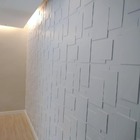 Kit 46 placas em pvc poliestireno revestimento 3d teto e pare