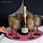 Kit 48 Bandejas Redonda 28cm Servir Amêndoa Bar Restaurante C