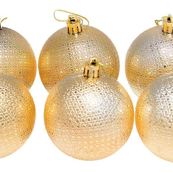 Kit 48 Bolas Natalinas Enfeite Árvore De Natal 6cm Dourado