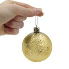 Kit 48 Bolas Natalinas Enfeite Árvore De Natal 7cm Dourado