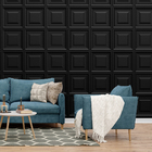 Kit 48 Placas 3d Pvc Preto Decoração Revestimento Premium De