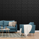 Kit 48 Placas 3d Pvc Preto Decoração Revestimento Premium De