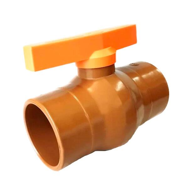 Kit 48 Registro Pvc Esfera Sold. 25mm ¼ De Volta Marrom